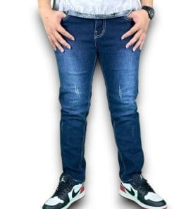 Quần jean nam dài co giãn xanh đen là lựa chọn hoàn hảo cho những chàng trai yêu thích phong cách trẻ trung, năng động.