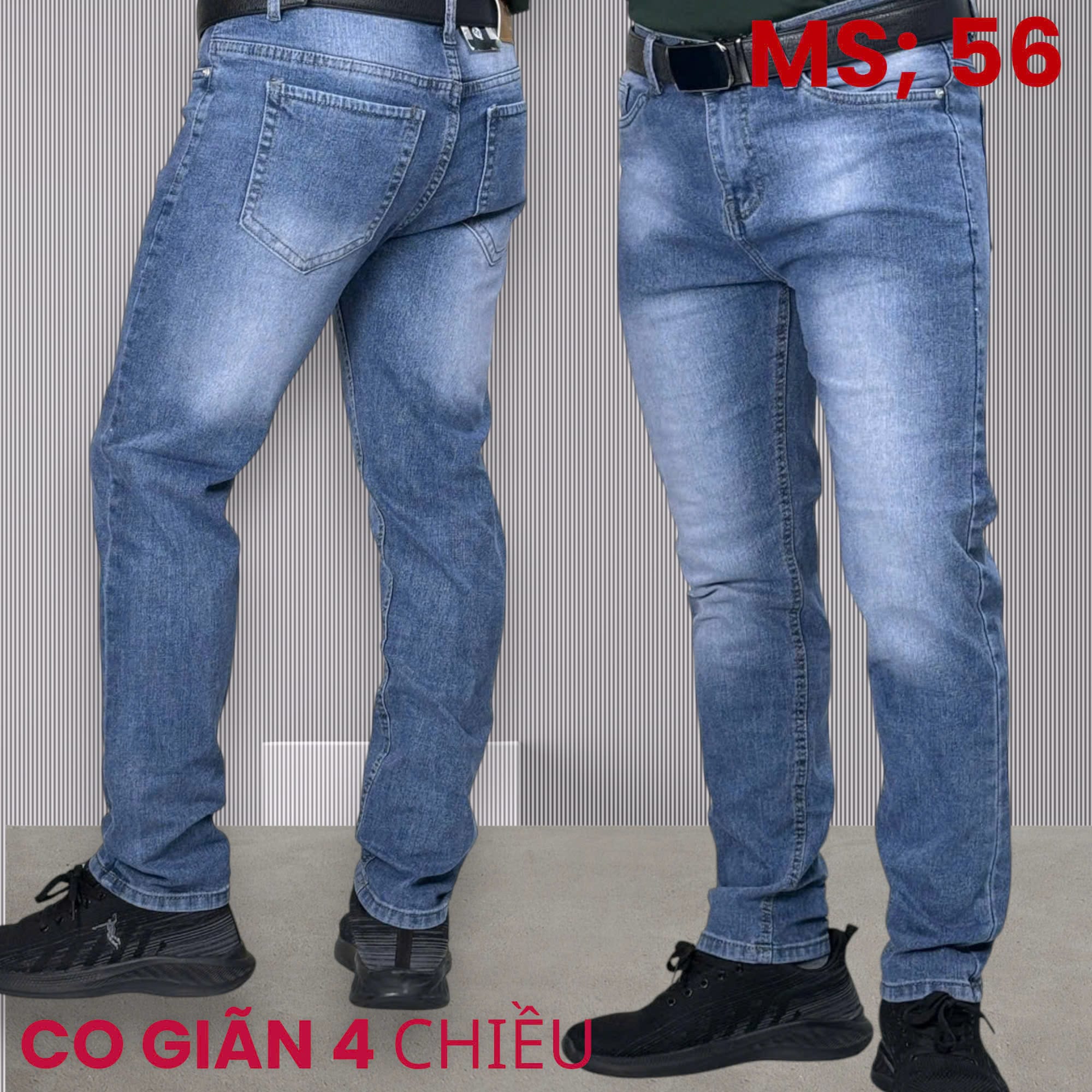 quần dài co giãn xanh nhạt trơn giá rẻ