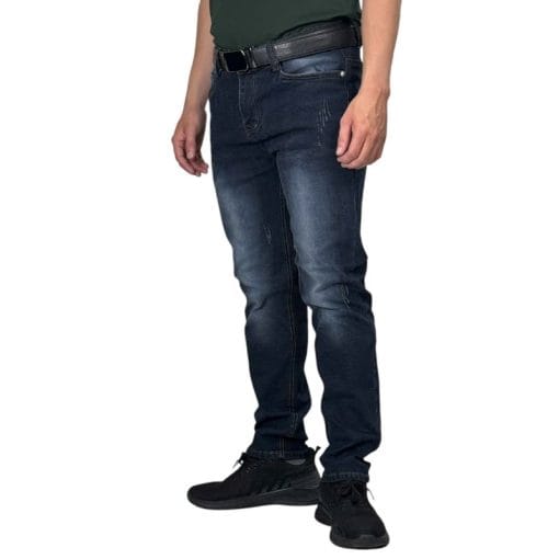 Quần dài co giãn KT màu xanh đen có xước - Hình ảnh 2