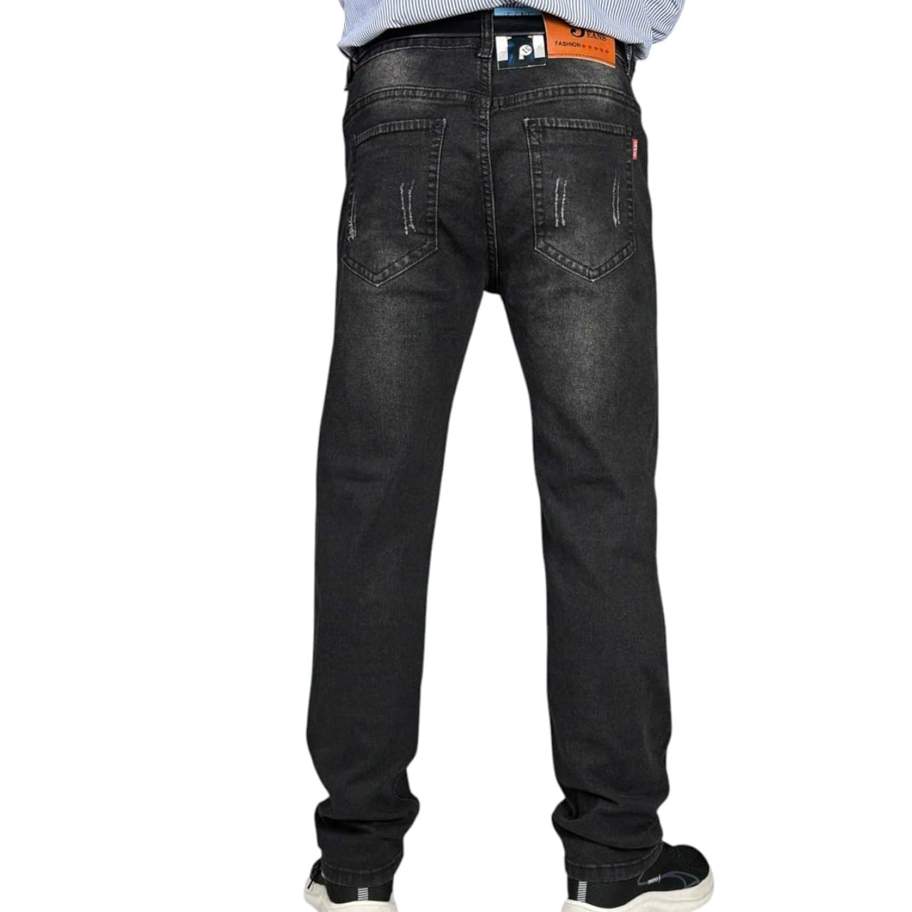 Quần dài jean nam co giãn KT nâu đen mèo - Hình ảnh 3