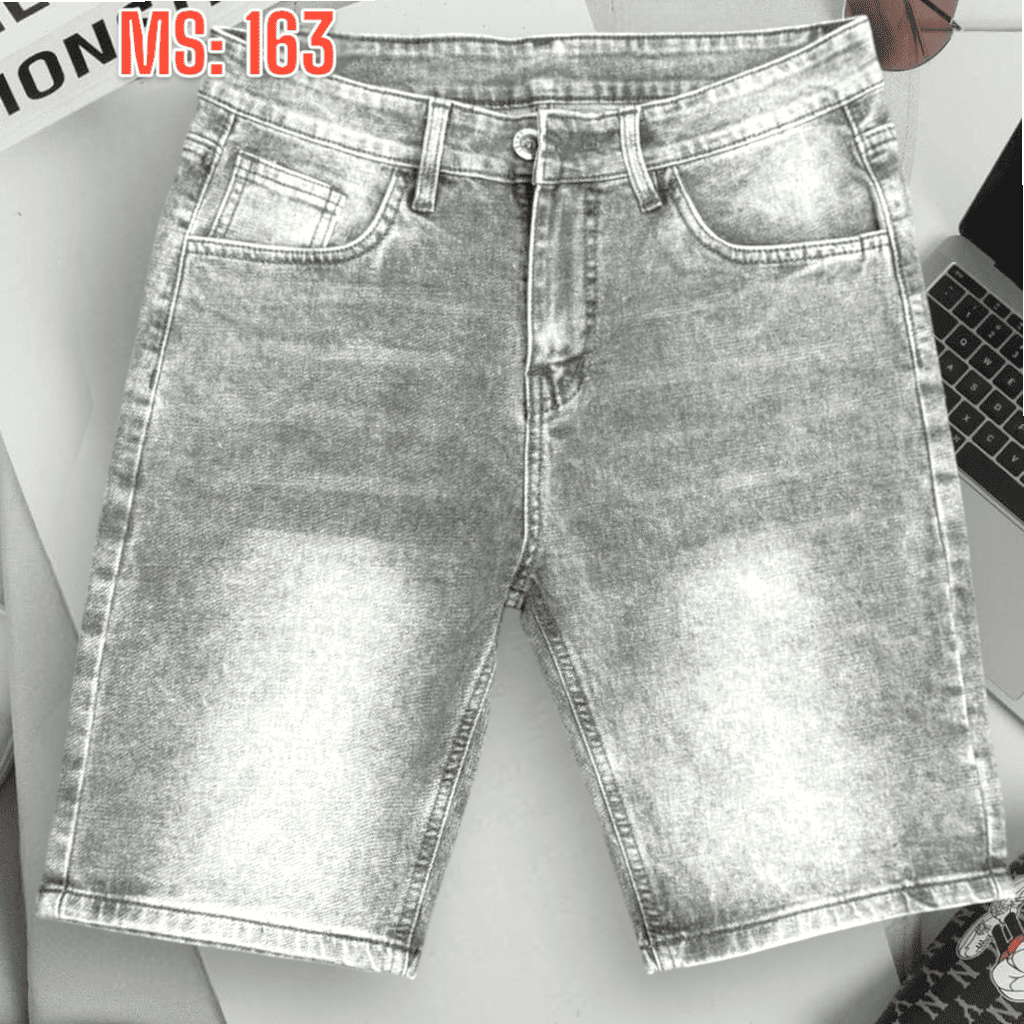Quần sọt jean nam co giãn cao cấp KT xám nhạt mèo thời trang có là lựa chọn hoàn hảo cho những chàng trai yêu thích phong cách trẻ trung, năng động.