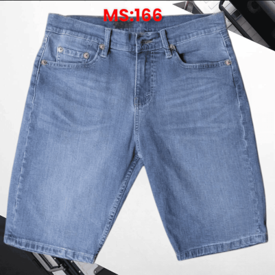 Quần sọt jean nam co giãn cao cấp KT xanh nhạt mèo có là lựa chọn hoàn hảo cho những chàng trai yêu thích phong cách trẻ trung, năng động.