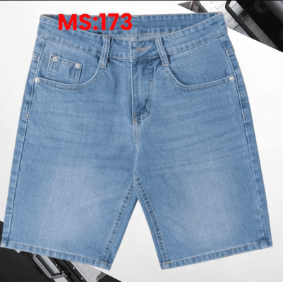 Quần sọt jean nam co giãn cao cấp KT xanh nhạt mèo có là lựa chọn hoàn hảo cho những chàng trai yêu thích phong cách trẻ trung, năng động.