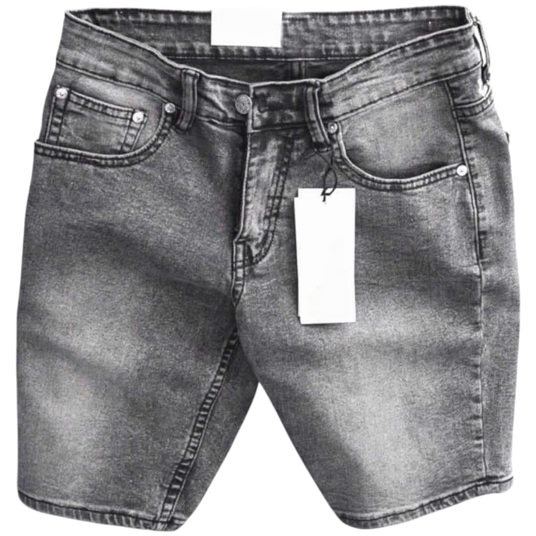 Quần sọt jean nam co giãn cao cấp KT xám nhạt trơn là lựa chọn hoàn hảo cho những chàng trai yêu thích phong cách trẻ trung, năng động.