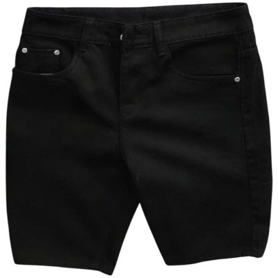 Quần sọt jean nam co giãn cao cấp KT đen trơn là lựa chọn hoàn hảo cho những chàng trai yêu thích phong cách trẻ trung, năng động.
