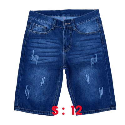Quần short jean nam không co giãn KT xanh đậm cào có mèo là lựa chọn hoàn hảo cho những chàng trai yêu thích phong cách trẻ trung, năng động.