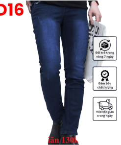 Quần jean nam dài co giãn xanh đậm thời trang là lựa chọn hoàn hảo cho những chàng trai yêu thích phong cách trẻ trung, năng động.