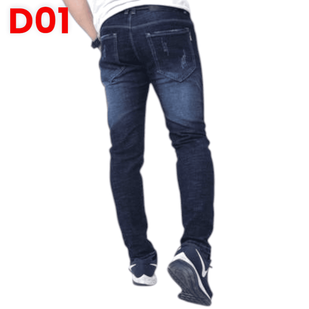 Quần jean nam dài co giãn xanh đen cào thời trang là lựa chọn hoàn hảo cho những chàng trai yêu thích phong cách trẻ trung, năng động.