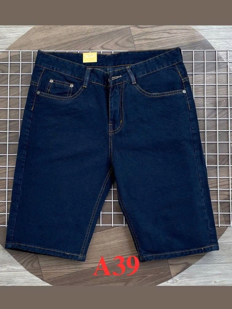 Short Jean Nam Trung Niên Xanh Đen Trẻ Trung - Hình ảnh 4