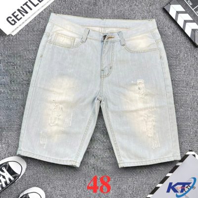 Quần sọt jean nam không co giãn KT bạc cào rách thời trang là lựa chọn hoàn hảo cho những chàng trai yêu thích phong cách trẻ trung, năng động.