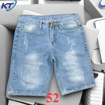 Quần sọt jean nam không co giãn KT xanh nhạt cào thời trang là lựa chọn hoàn hảo cho những chàng trai yêu thích phong cách trẻ trung, năng động.