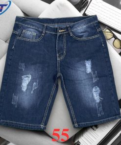 Quần sọt jean nam không co giãn KT xanh đen cào rách thời trang là lựa chọn hoàn hảo cho những chàng trai yêu thích phong cách trẻ trung, năng động.