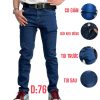 Quần jean nam dài co giãn xanh đậm là lựa chọn hoàn hảo cho những chàng trai yêu thích phong cách trẻ trung, năng động.