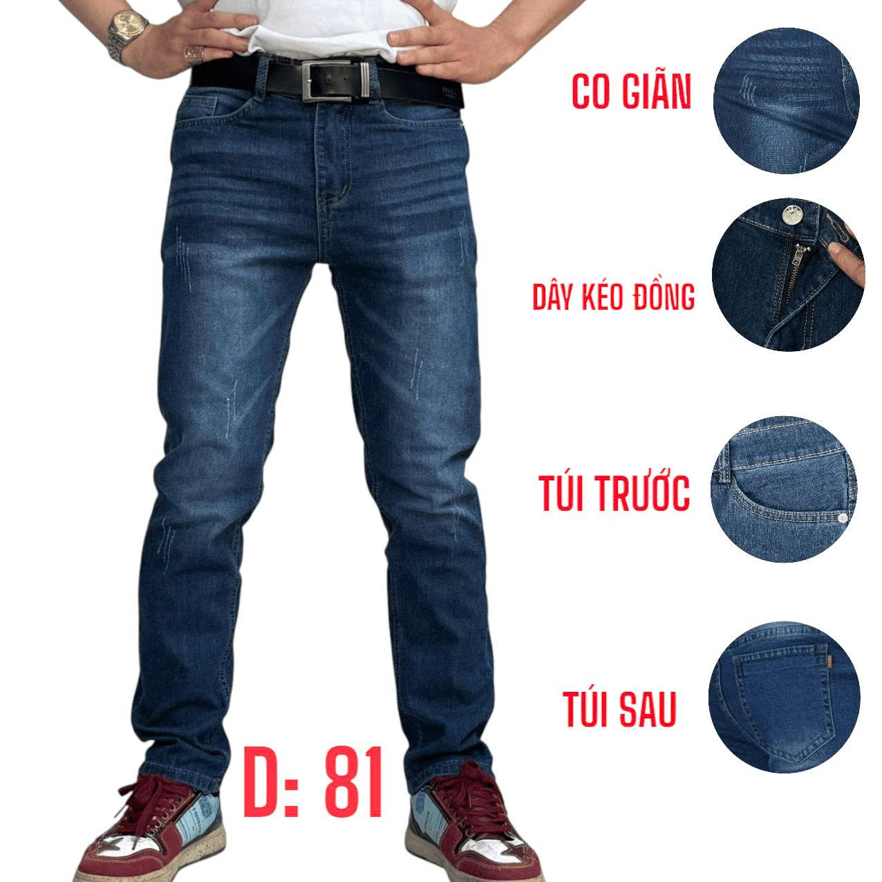 Quần jean nam dài co giãn xanh đá đậm cào mèo thời trang là lựa chọn hoàn hảo cho những chàng trai yêu thích phong cách trẻ trung, năng động.