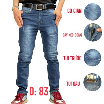 Quần jean nam dài co giãn xanh đá cào thời trang là lựa chọn hoàn hảo cho những chàng trai yêu thích phong cách trẻ trung, năng động.