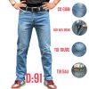 Quần jean nam dài co giãn xanh nhạt cào thời trang là lựa chọn hoàn hảo cho những chàng trai yêu thích phong cách trẻ trung, năng động.