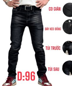 Quần jean nam dài co giãn đen mèo thời trang là lựa chọn hoàn hảo cho những chàng trai yêu thích phong cách trẻ trung, năng động.