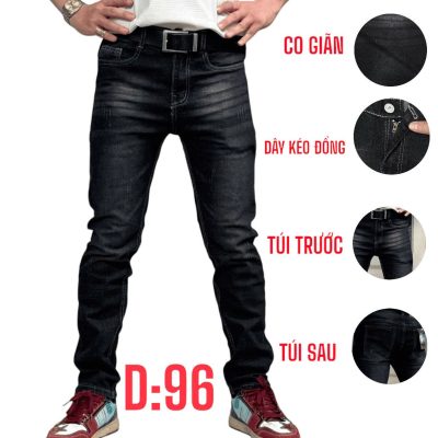 Quần jean nam dài co giãn đen mèo thời trang là lựa chọn hoàn hảo cho những chàng trai yêu thích phong cách trẻ trung, năng động.