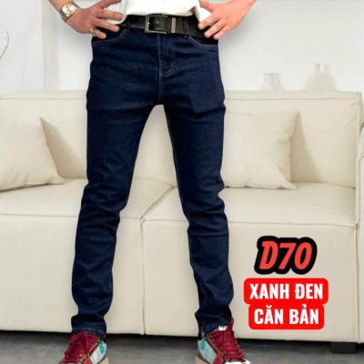 Quần jean nam dài co giãn xanh đen căn bản là lựa chọn hoàn hảo cho những chàng trai yêu thích phong cách trẻ trung, năng động.