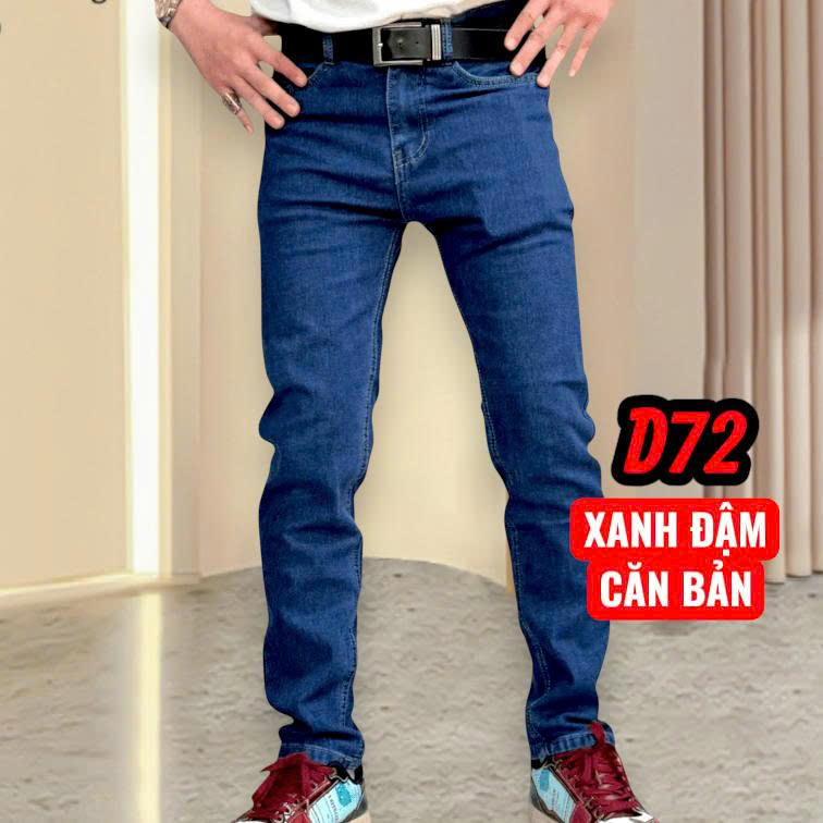 Quần jean nam dài co giãn xanh đậm căn bản là lựa chọn hoàn hảo cho những chàng trai yêu thích phong cách trẻ trung, năng động.